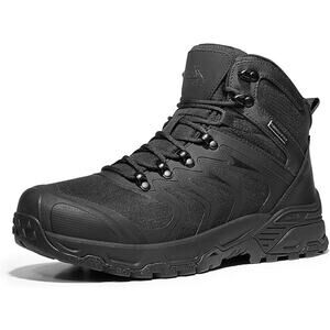 New Nortiv8 Mens Size 13 Black Waterproof Outdoor Lightweight Hiking Boots